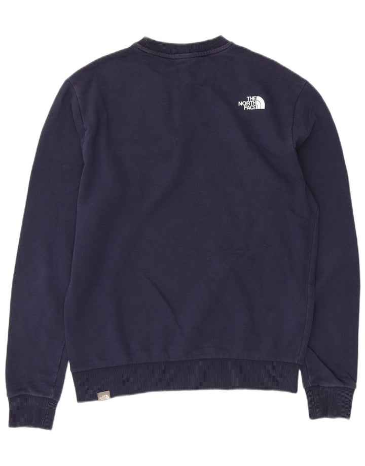 THE NORTH FACE Felpa da uomo Maglione medio blu navy in cotone color block