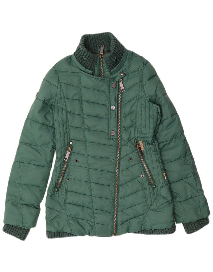Giacca imbottita da donna KHUJO UK 12 verde medio