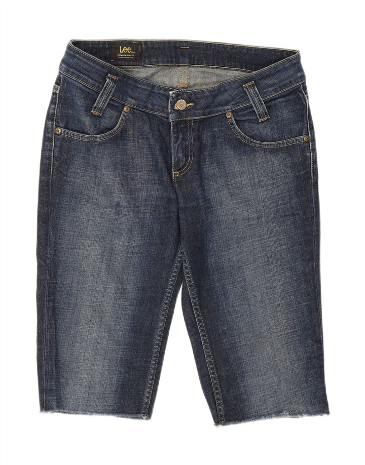 Pantaloncini di jeans Lee Leola Bermuda da donna W30 cotone blu medio