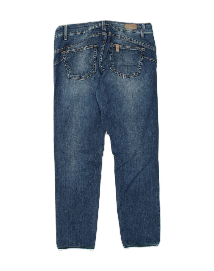 LIU JO Womens Milano Tapered Jeans W30 L25 Navy Blue Cotton | Vintage Liu Jo | Thrift | Second-Hand Liu Jo | Used Clothing | Messina Hembry 