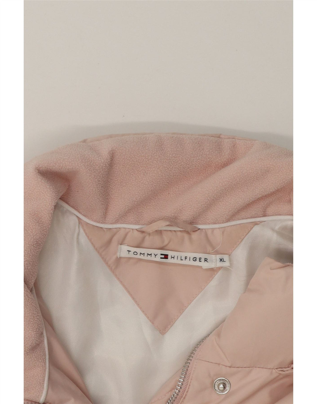 TOMMY HILFIGER Womens Padded Gilet UK 18 XL Pink Polyester Vintage Tommy Hilfiger and Second-Hand Tommy Hilfiger from Messina Hembry 