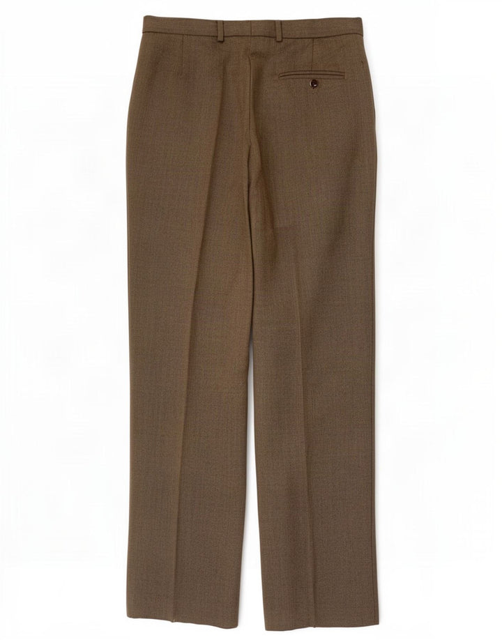 Pantaloni da abito vestibilità regolare da uomo Marks & Spencer W32 L31 Lana beige