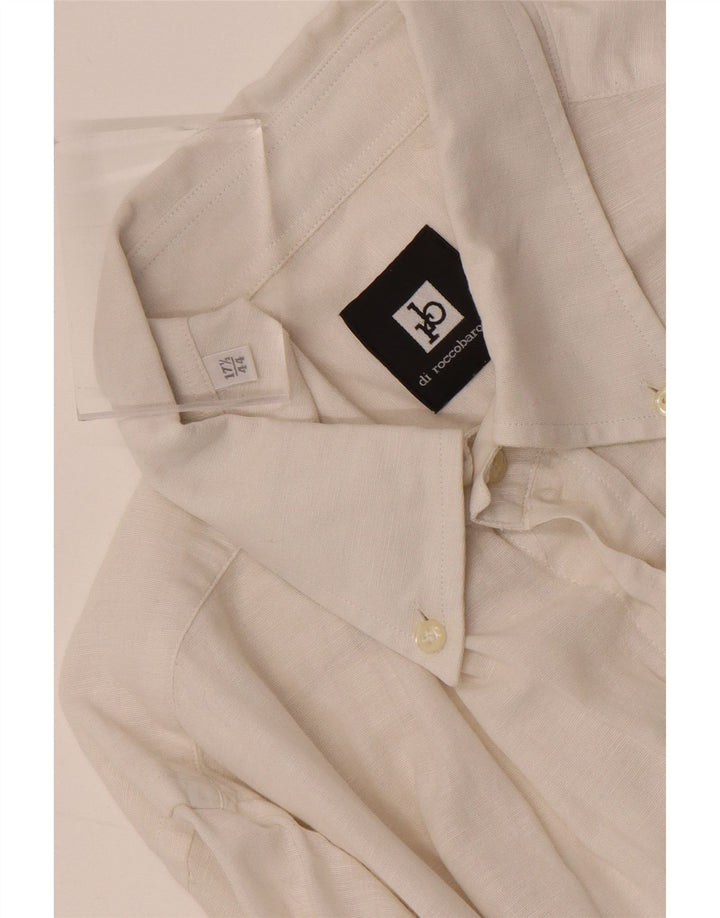 Camicia da uomo ROCCOBAROCCO Taglia 44 17 1/2 XL Bianca