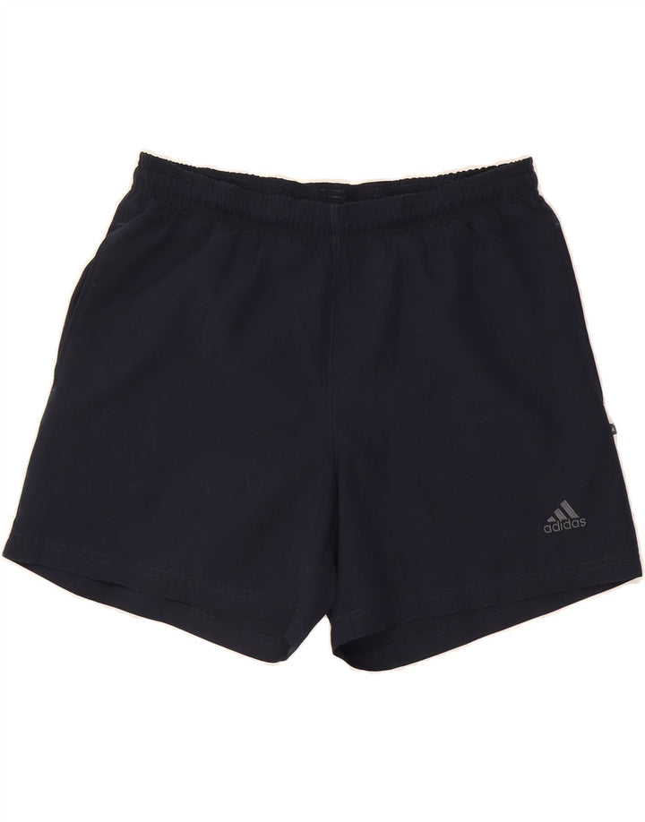 ADIDAS Mens Sport Shorts Large Navy Blue Polyester Vintage Adidas and Second-Hand Adidas from Messina Hembry 