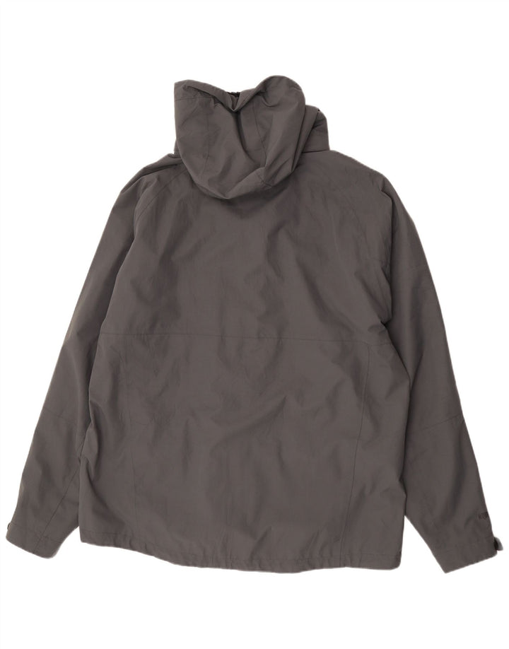 Giacca antipioggia con cappuccio da uomo McKinley UK 44 2XL Poliestere grigio