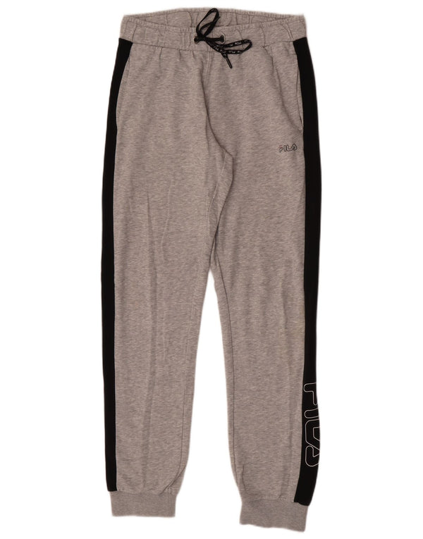 Fila Pantaloni da tuta da uomo Joggers UK 14 Medium Grey Colourblock Sports