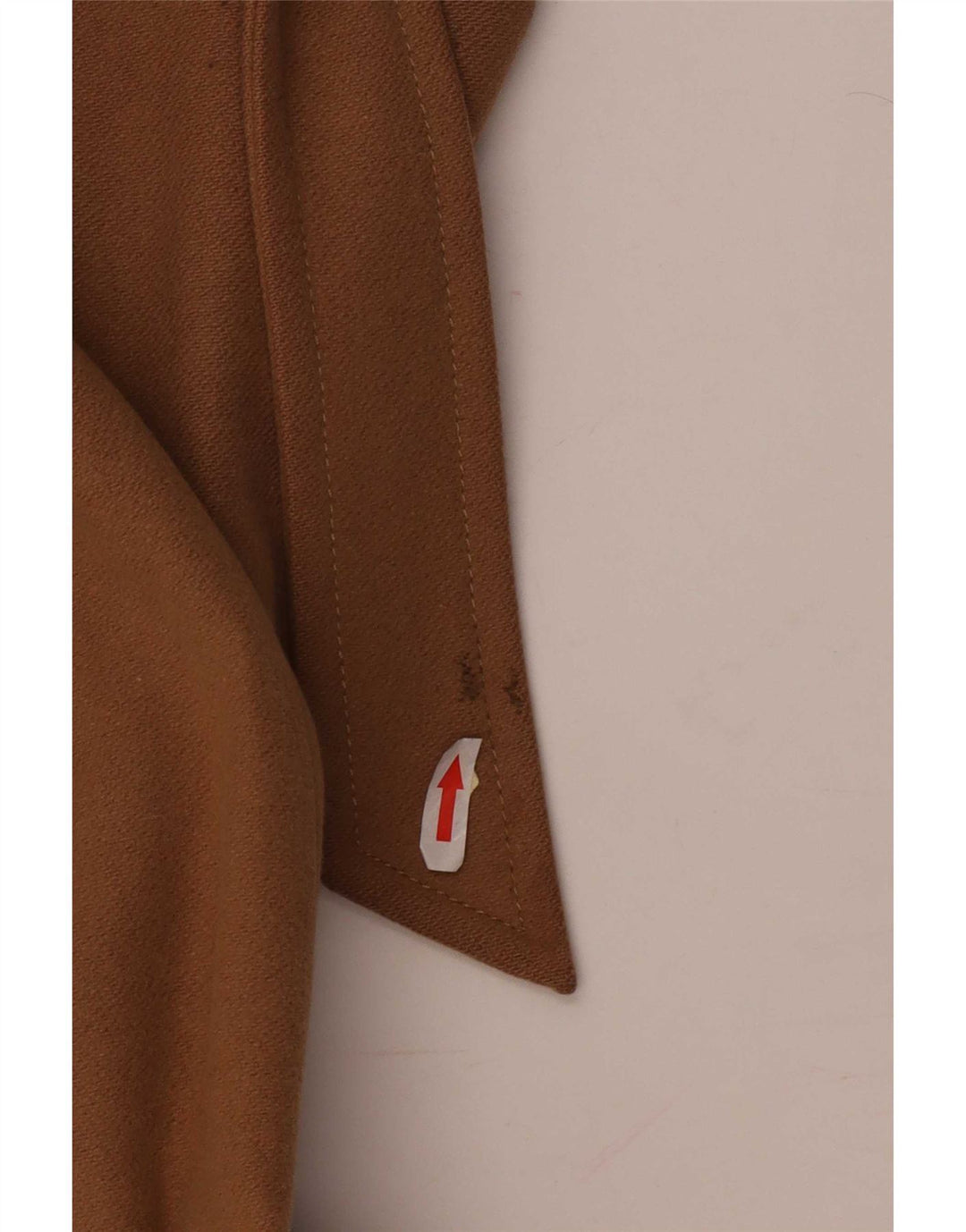 Benetton Womens Double Breasted Coat IT 44 Medium Beige Wool