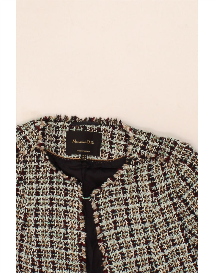 MASSIMO DUTTI Womens Open Blazer Jacket EU 36 XS Multicoloured Vintage Massimo Dutti and Second-Hand Massimo Dutti from Messina Hembry 