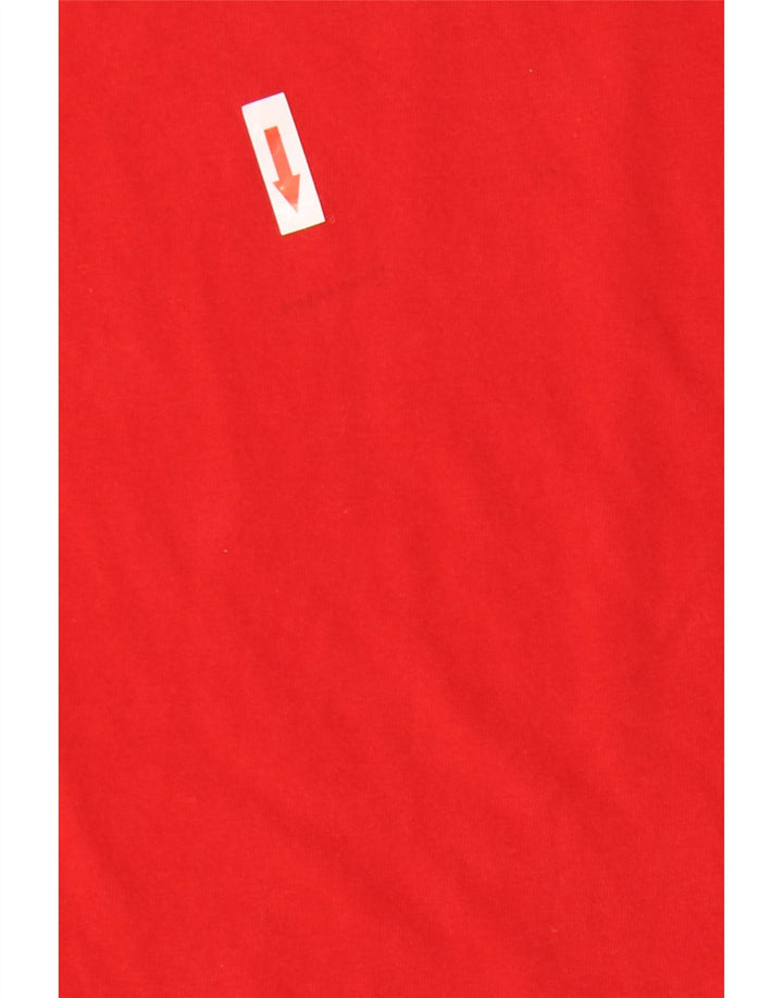 T-shirt ADIDAS da uomo Climalite Top rosso medio in cotone