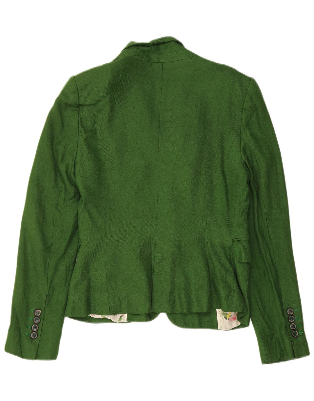Giacca blazer a 1 bottone da donna Zara UK 12 verde medio