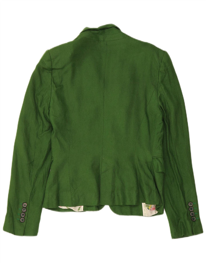 Giacca blazer a 1 bottone da donna Zara UK 12 verde medio