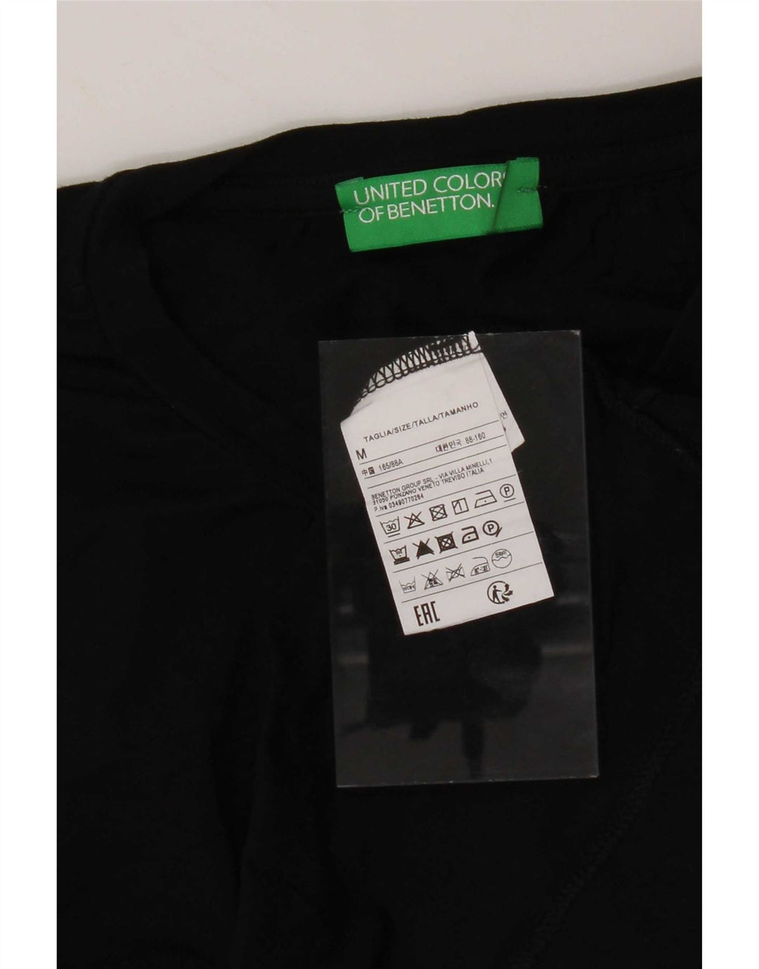 Canotta da donna Benetton UK 12 cotone medio nero