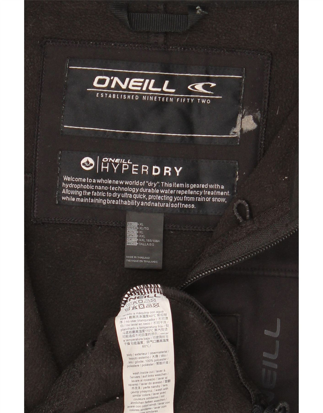 Giacca a vento da uomo O'Neill UK 42 XL Poliestere nero
