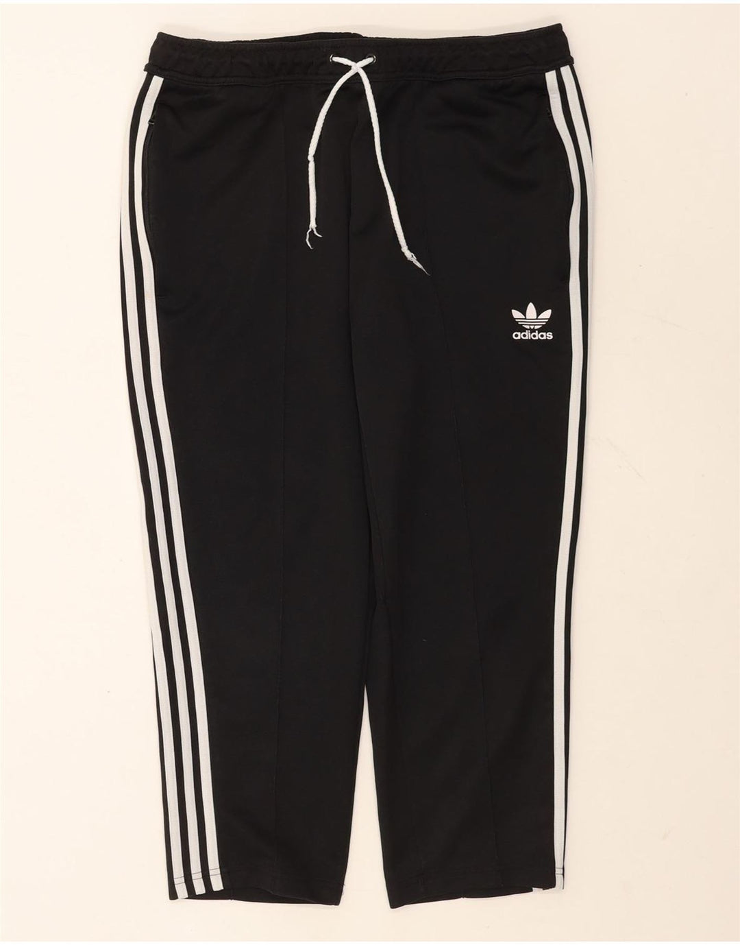 Pantaloni da tuta Adidas Capri da uomo grandi in poliestere nero