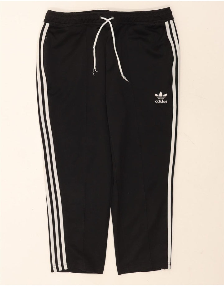 Pantaloni da tuta Adidas Capri da uomo grandi in poliestere nero