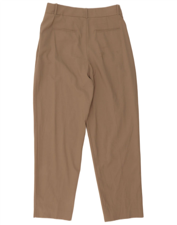 Pantaloni da abito affusolati da donna Zara medi W28 L30 poliestere beige