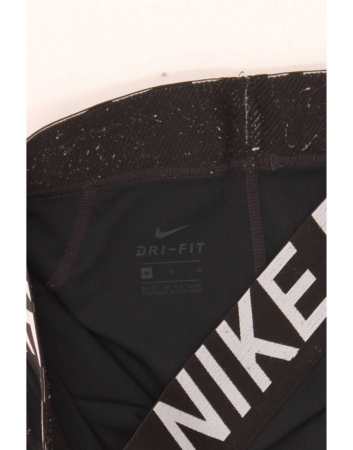Pantaloncini sportivi Nike Dri Fit Graphic da donna UK 12 medio neri