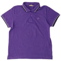 LOTTO Mens Polo Shirt Large Purple Cotton