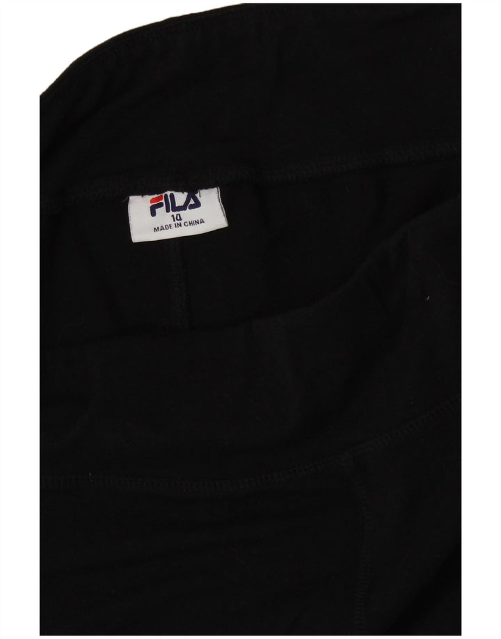 Leggings grafici da donna FILA UK 14 cotone nero medio
