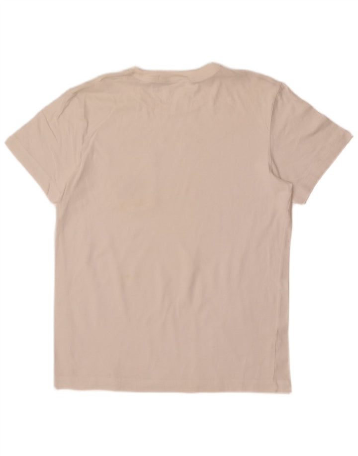 Maglietta grafica da uomo Calvin Klein Jeans Top medio bianco sporco