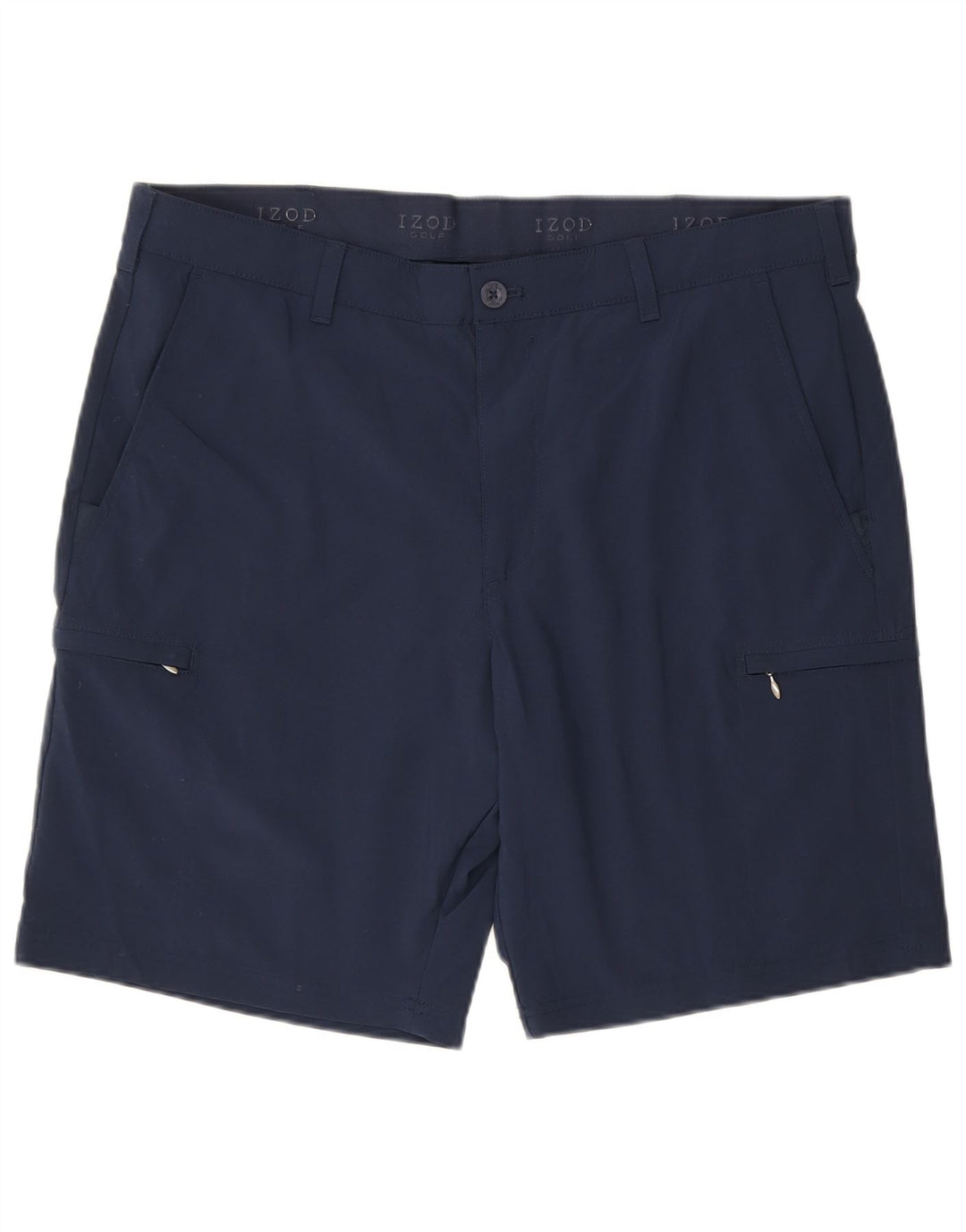 Pantaloncini cargo da uomo IZOD W38 XL poliestere blu navy
