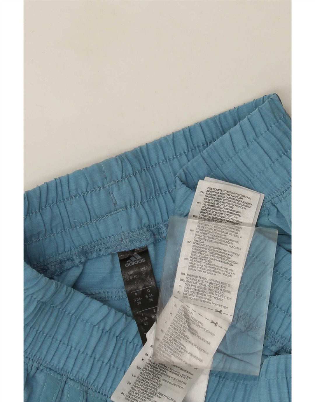 Pantaloncini sportivi Adidas da donna UK 8/10 piccoli poliestere blu