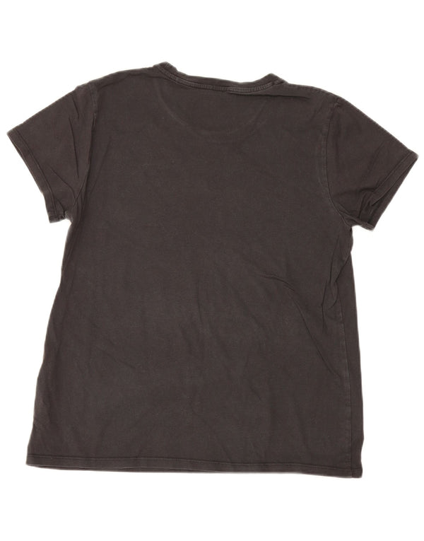 T-shirt grafica da donna Levi's Top UK 14 grande cotone nero
