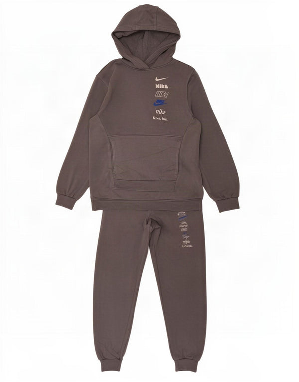 Tuta intera Nike da ragazzo con grafica con cappuccio 12-13 anni Large in cotone grigio