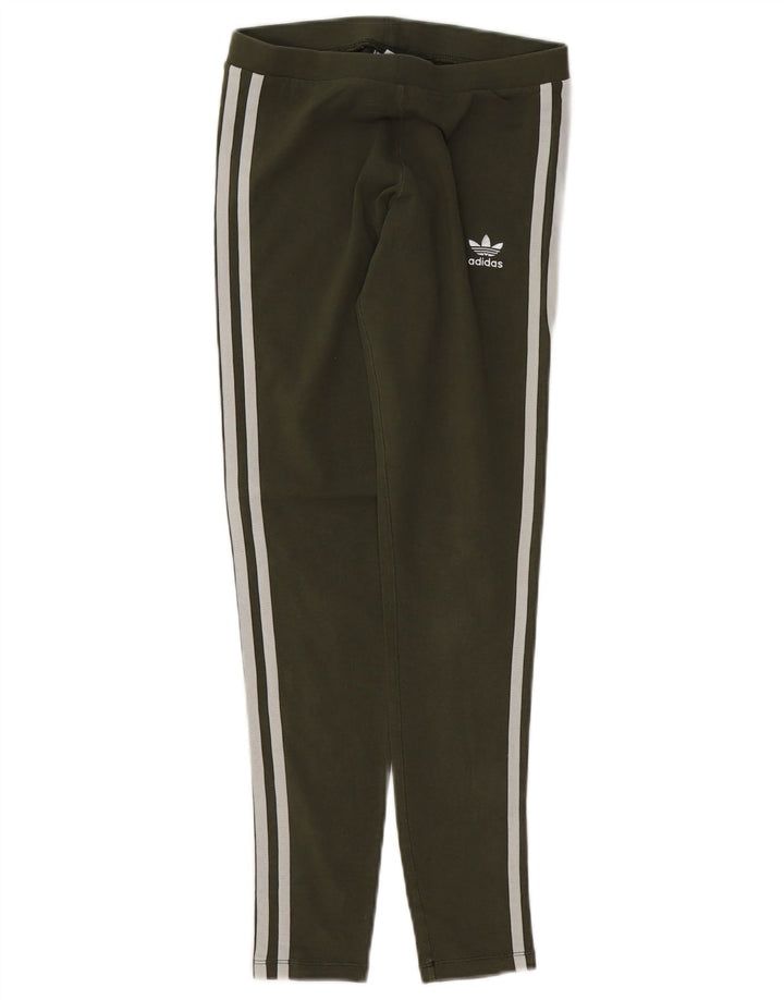 Leggings Adidas da donna UK 8 piccolo cotone kaki