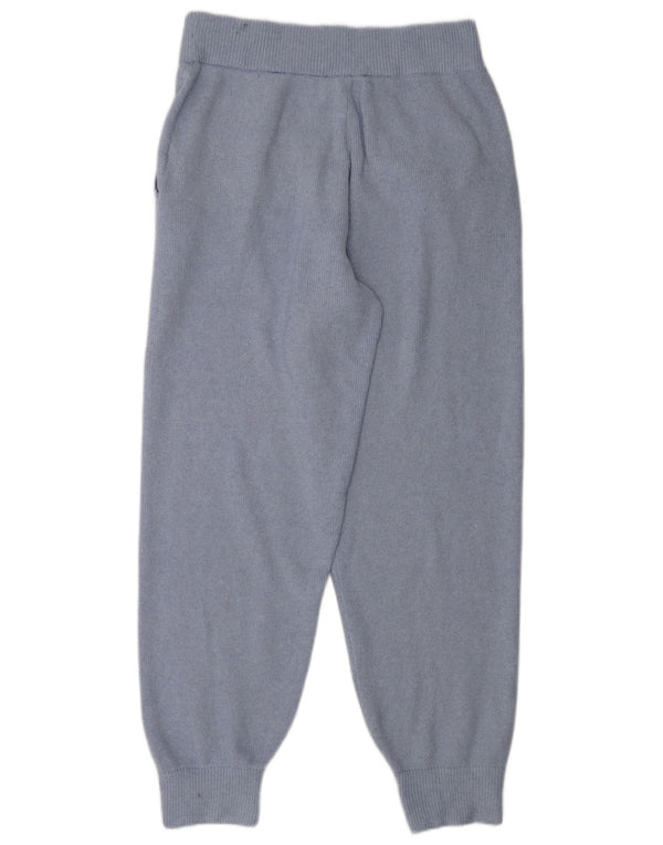 JACK WILLS Womens Knit Joggers Casual Trousers UK 14 Large W32 L30  Blue