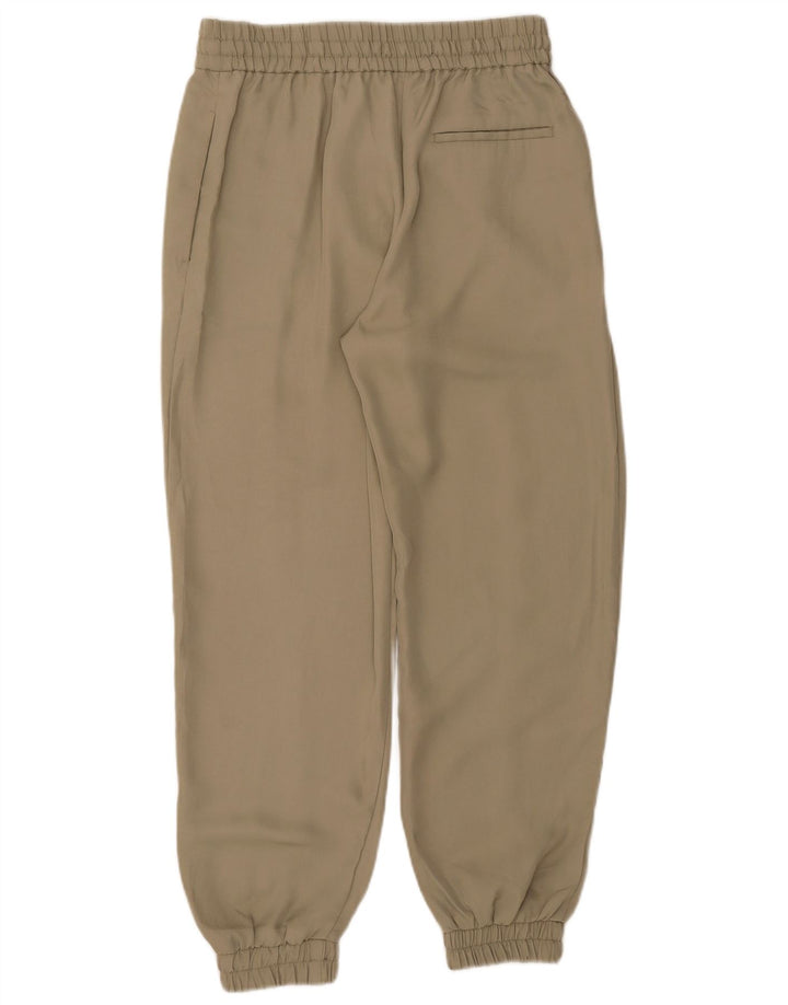Pantaloni casual da jogging da donna Zara medi W28 L26 poliestere kaki