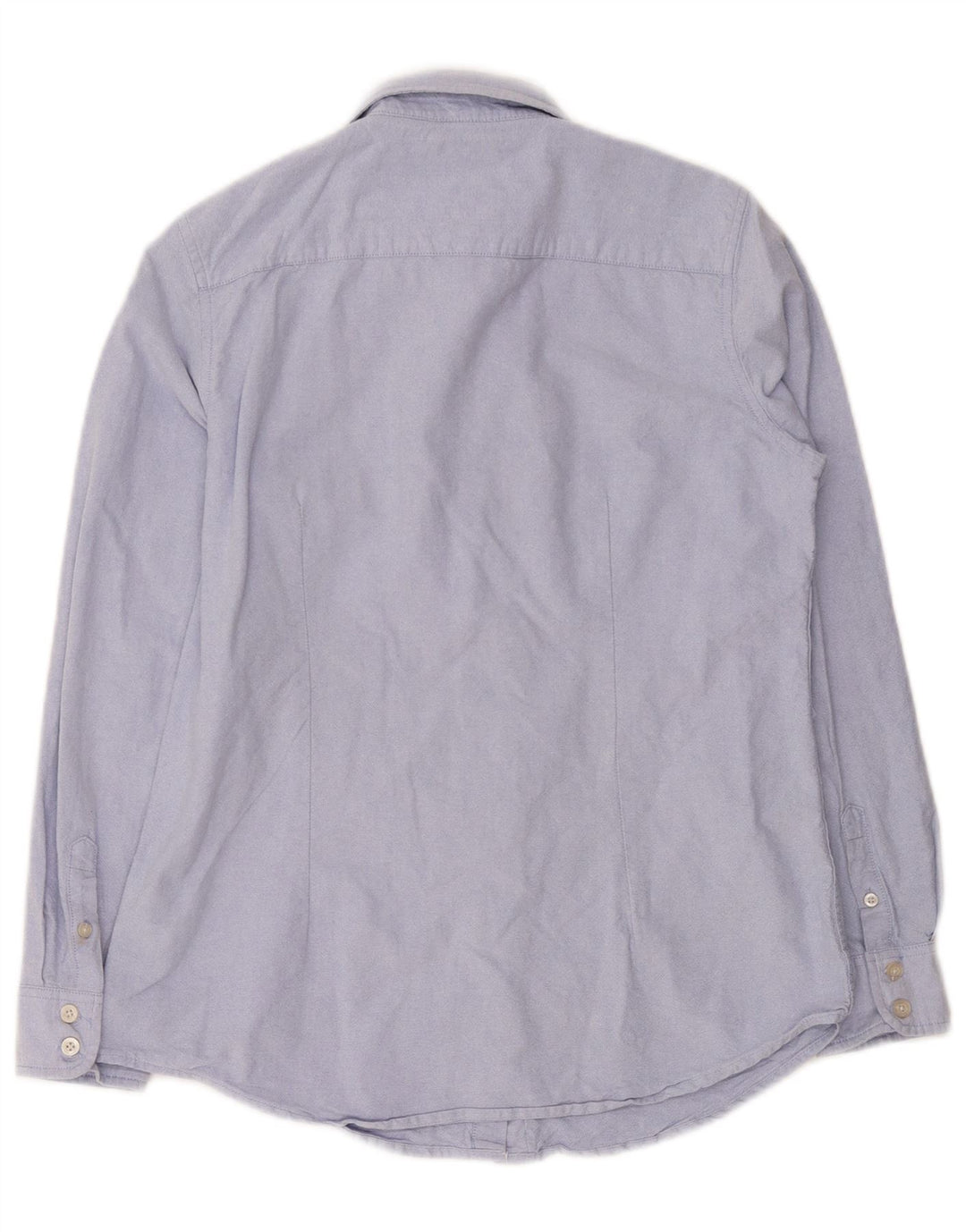 Crew Clothing Camicia su misura da donna UK 12 Cotone blu medio