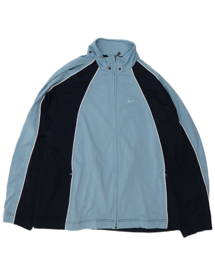 Giacca da tuta da uomo NIKE UK 44/46 XL Poliestere color block blu