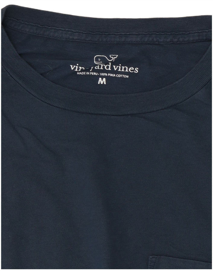 T-shirt grafica da uomo Vineyard Vines Top in cotone blu navy medio
