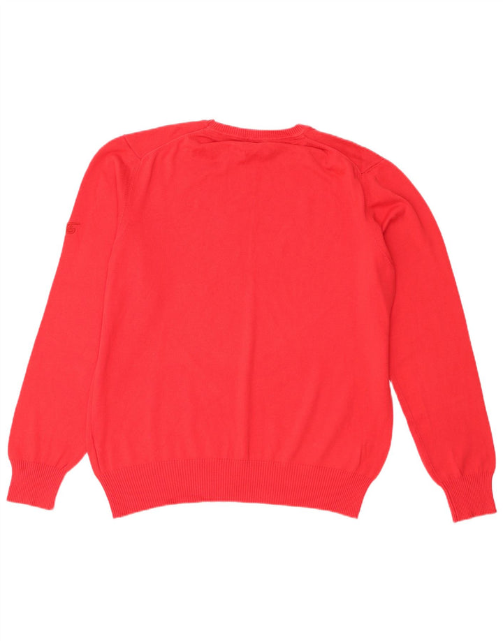 Maglione maglione girocollo da uomo Think Pink grande rosso