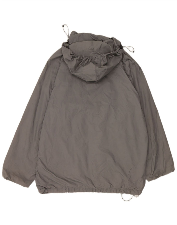 Giacca antipioggia oversize con cappuccio da uomo Champion UK 38 Grigio medio