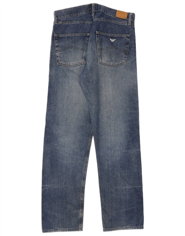 Jeans dritti da uomo Armani W34 L31 Blu navy