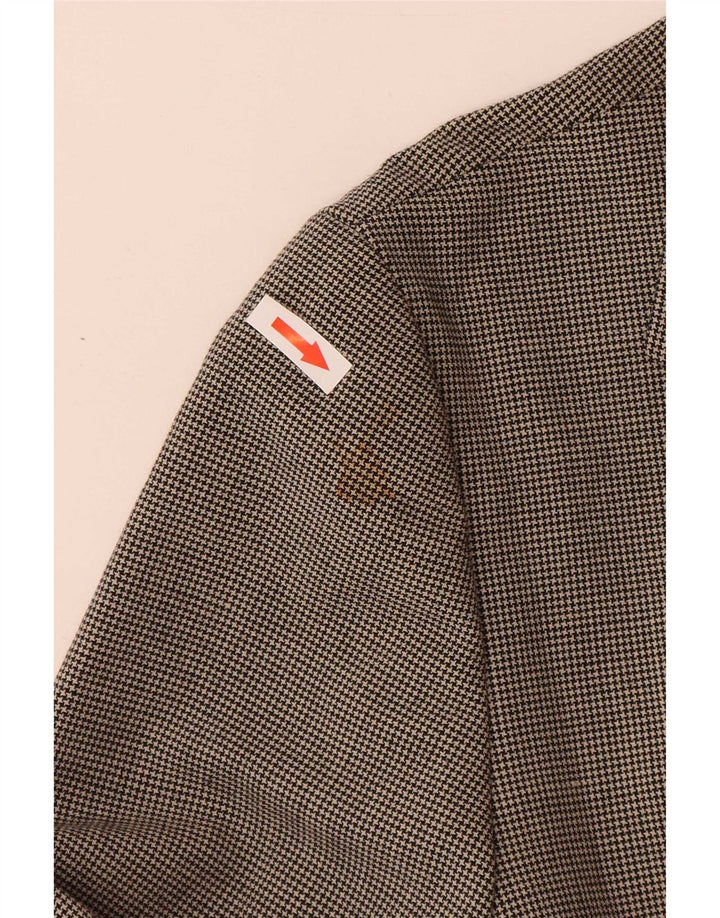 Giacca blazer a 4 bottoni da donna Zara EU 42 grande poliestere grigio pied de poule