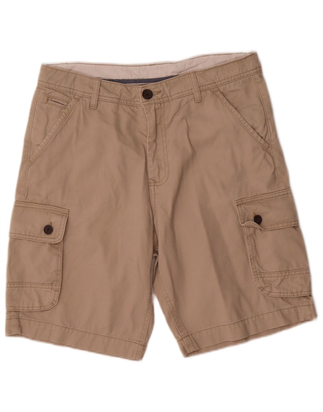 Crew Clothing Pantaloncini cargo da uomo W32 Cotone beige medio