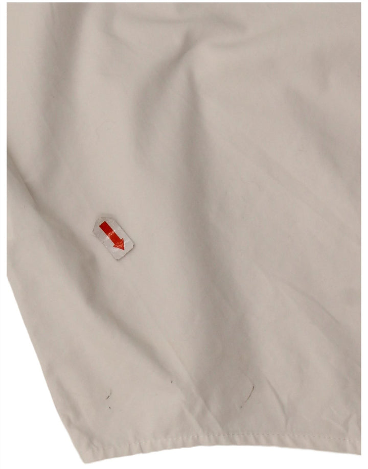 Camicia a maniche corte da uomo Timberland in cotone bianco medio