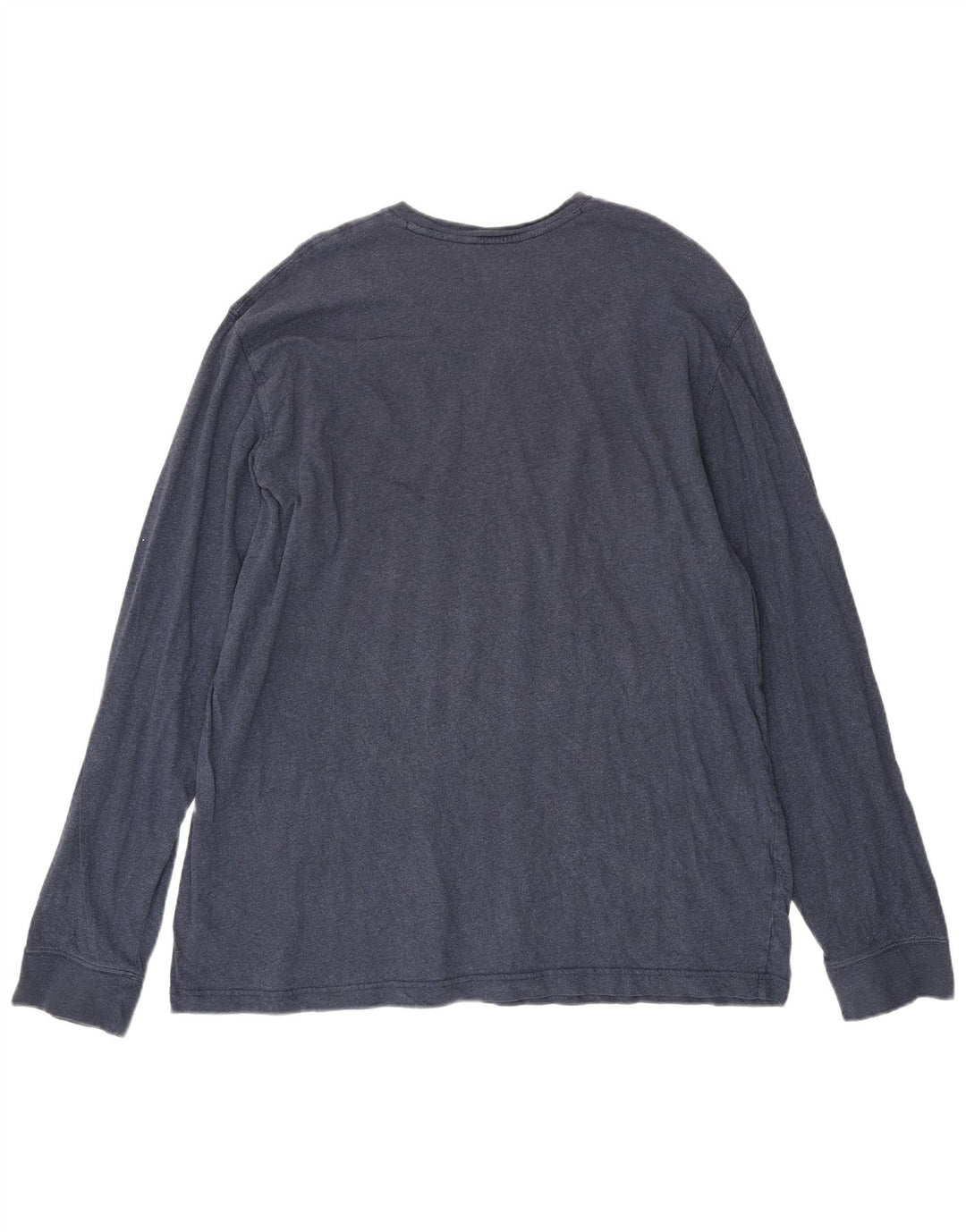 Eddie Bauer Top alto da uomo a maniche lunghe XL in cotone blu navy