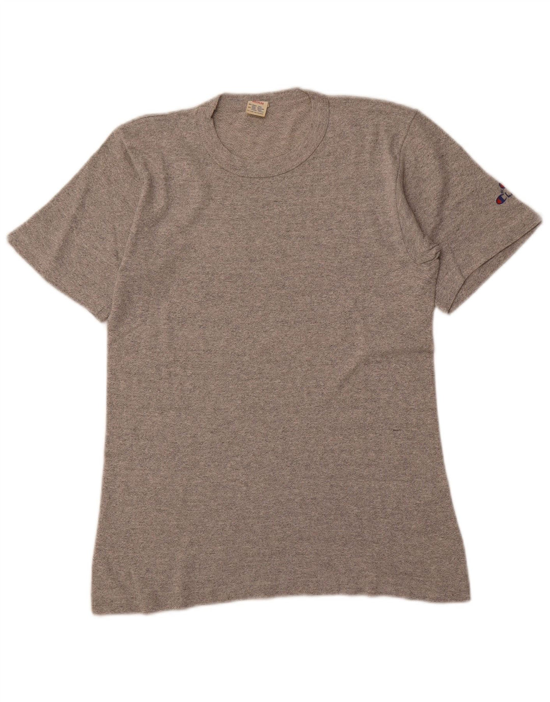 T-shirt da uomo CHAMPION Top in cotone grigio medio