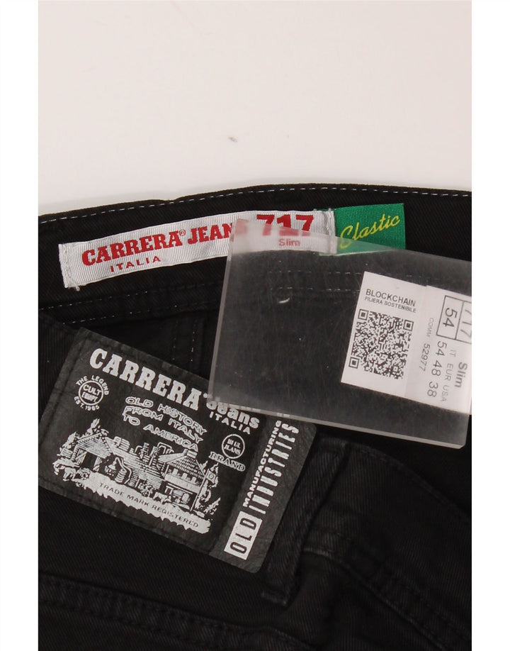 Jeans Carrera Uomo 717 Slim W38 L32 Cotone Nero