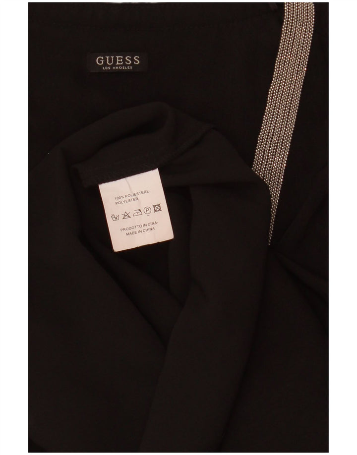 Guess Camicetta senza maniche da donna Top UK 14 Medium Nero Poliestere