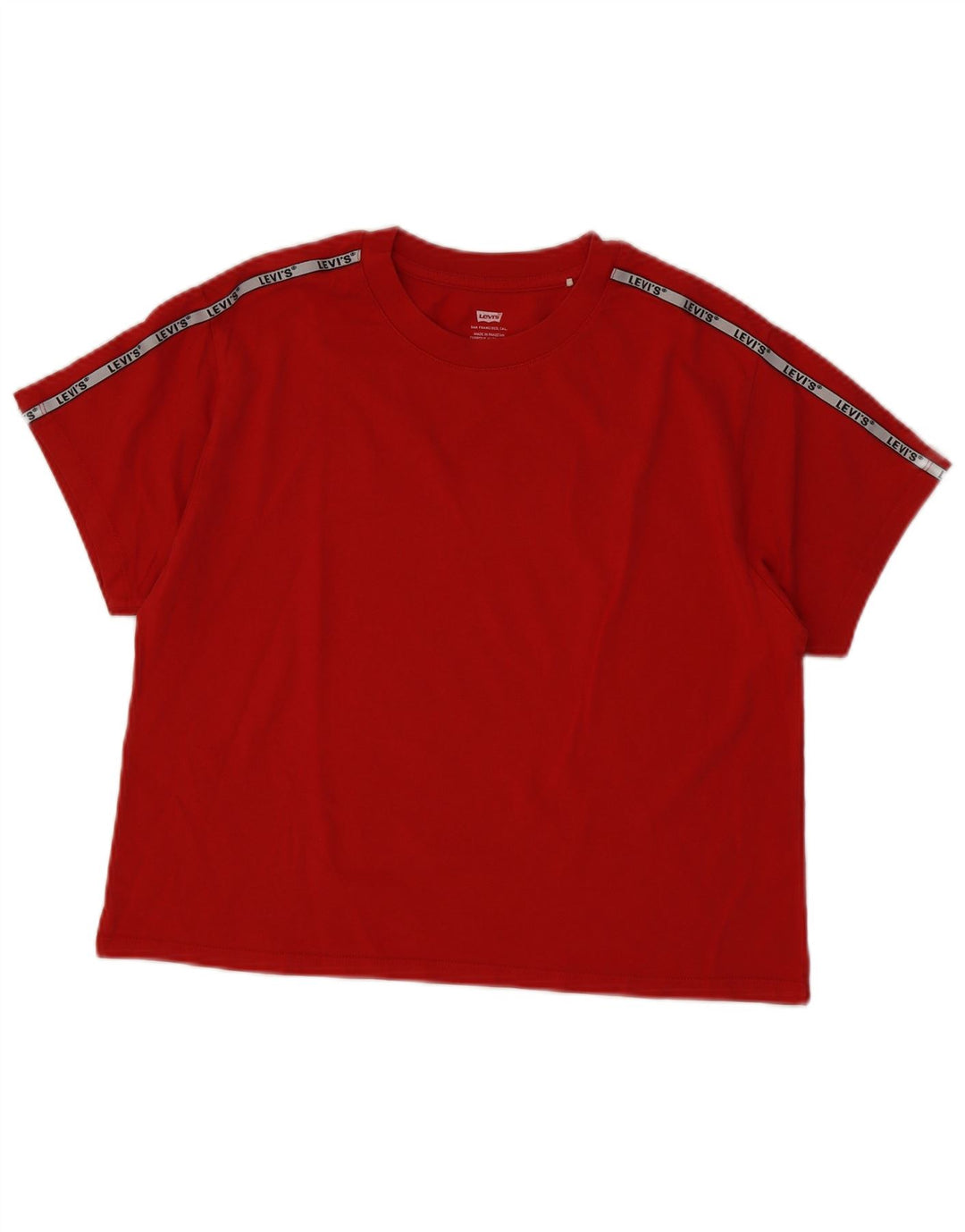 T-shirt grafica da donna Levi's Top UK 12 rosso medio