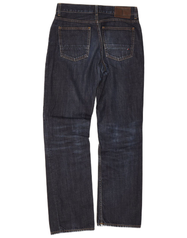 Jeans dritti da uomo Tommy Hilfiger W31 L29 Blu Navy