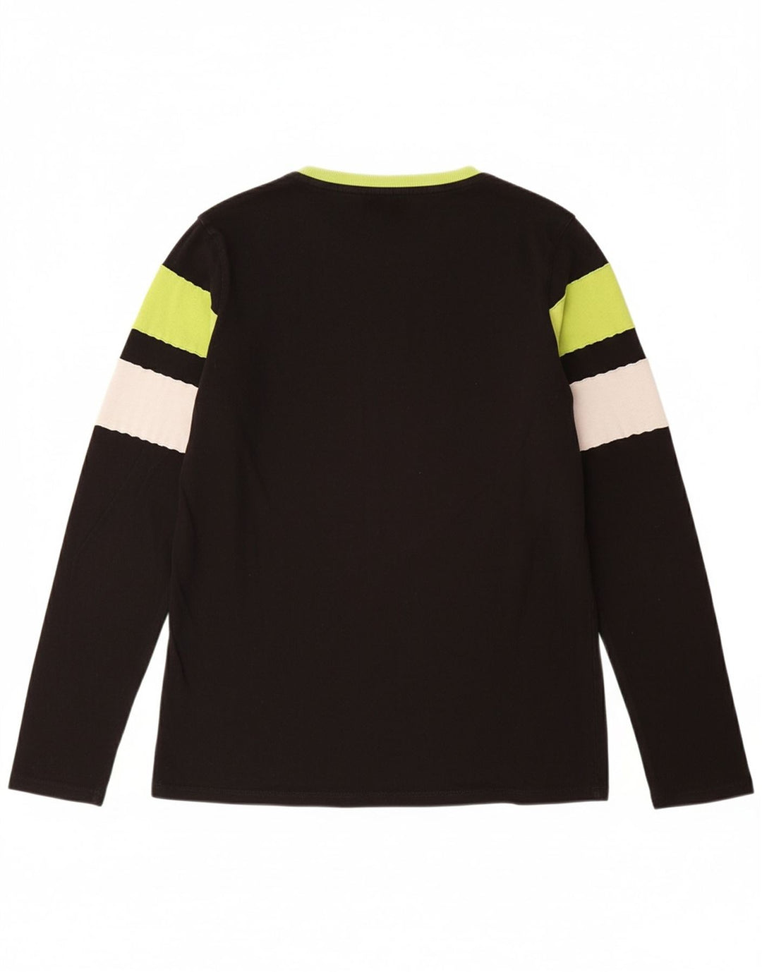 GUESS Top grafico da ragazzo manica lunga 15-16 anni cotone rigato nero