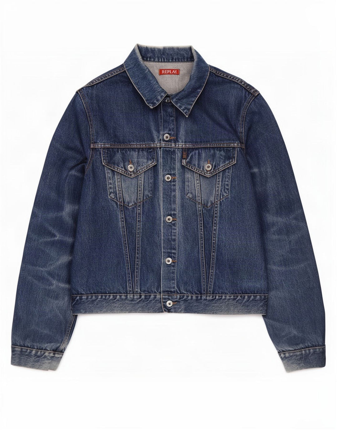 Giacca in denim da uomo Replay UK 44 2XL cotone blu