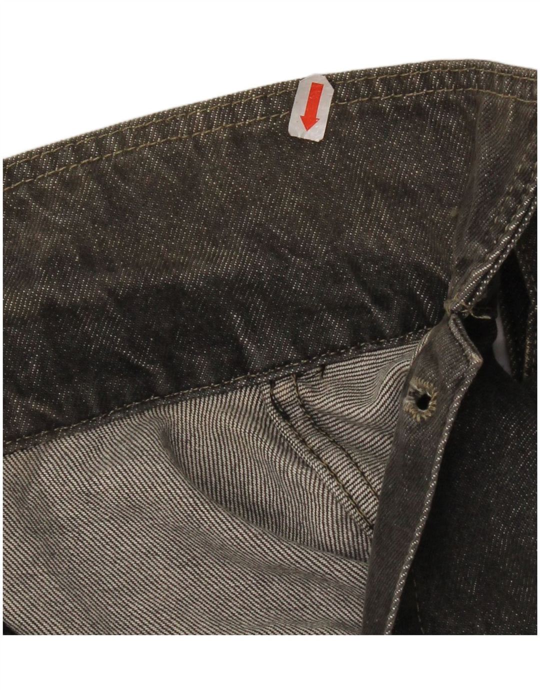 Giacca di Jeans Oversize da Uomo Benetton IT 46 Small Cotone Grigio