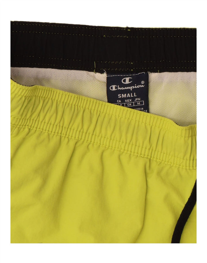 CHAMPION Mens Swimming Shorts Small  Yellow Vintage Champion and Second-Hand Champion from Messina Hembry 